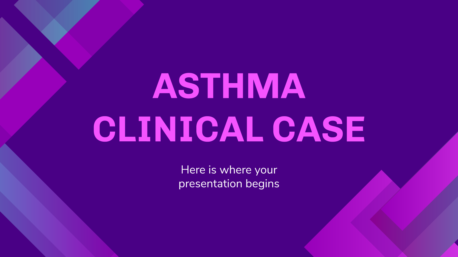 哮喘临床病例PowerPoint模板